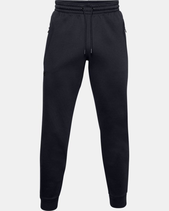 Men's UA RUSH™ Fleece Pants, Black, pdpMainDesktop image number 9